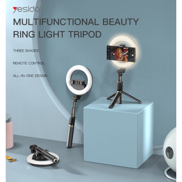 LED Ring Light Phone Holder Stand Selfie Stick